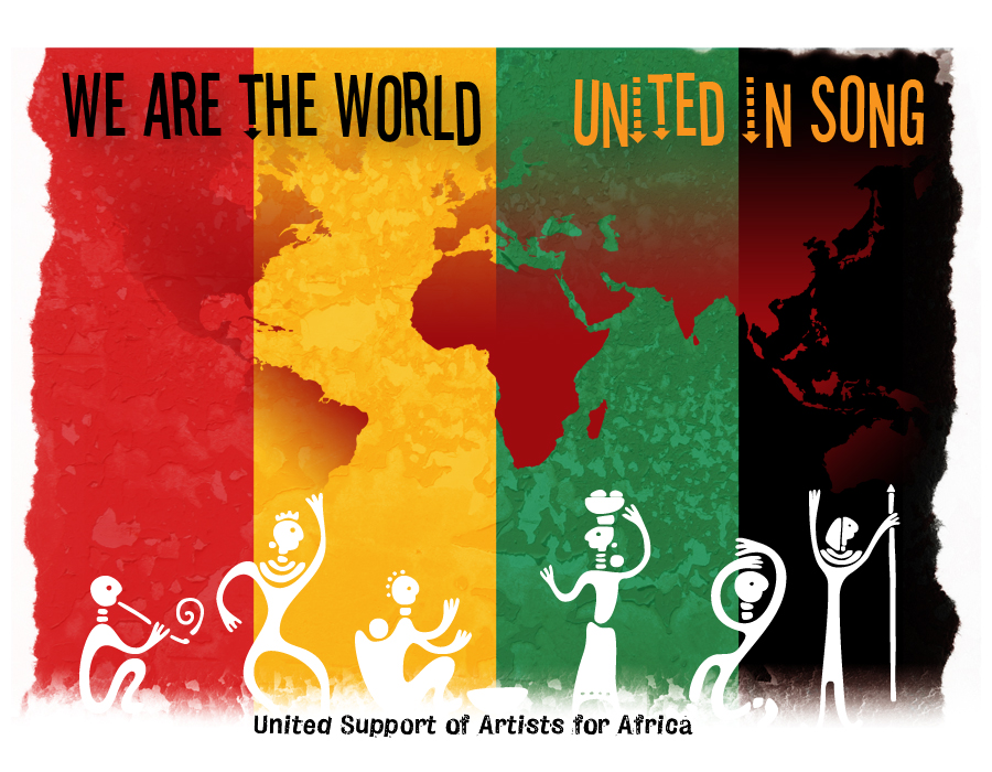 9 мир песни. Music Unites the World. We are United in the World. We are the World USA for Africa.